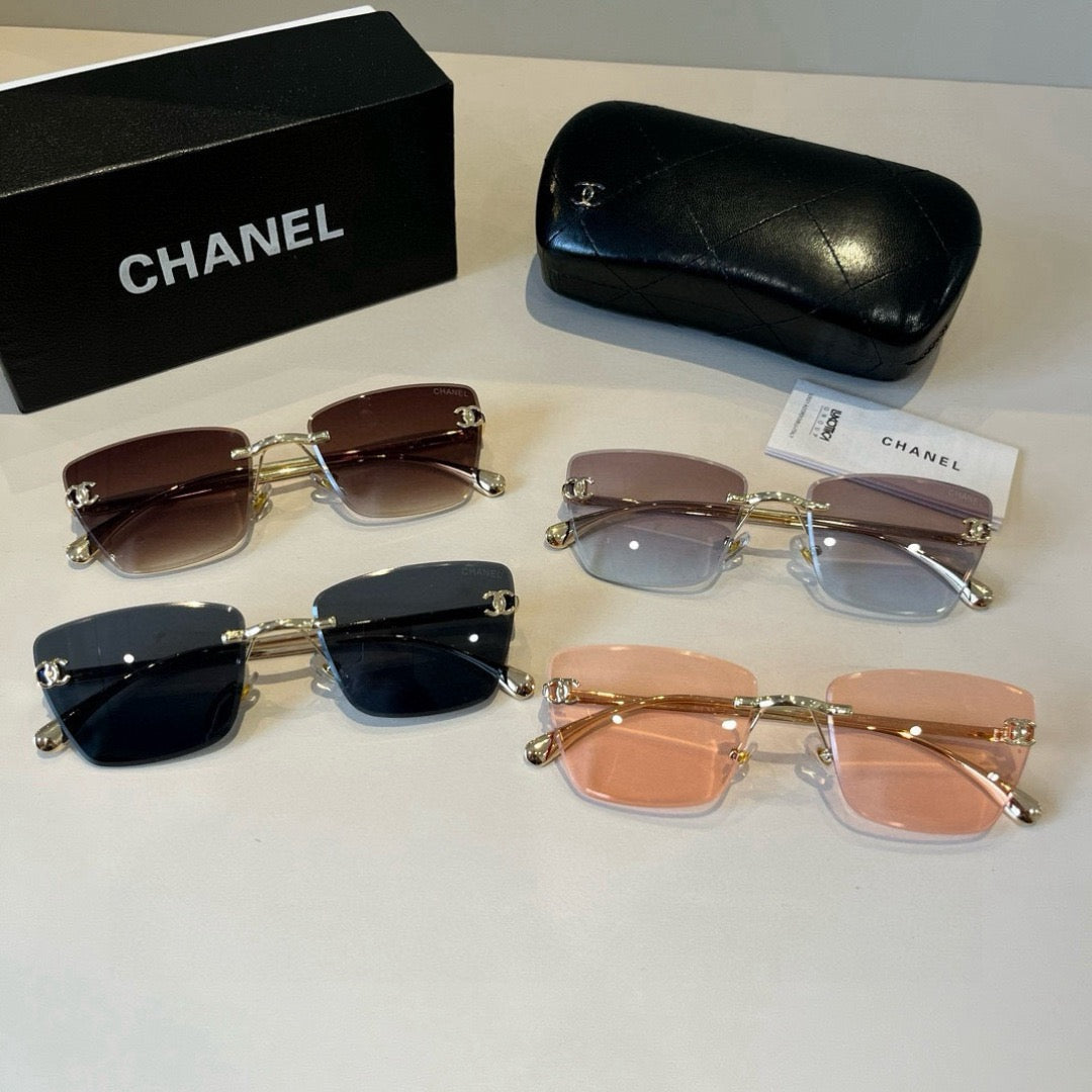 Inspired Chanel 6B073 – Rimless Gradient Square Sunglasses (1:1 Mirror Quality)