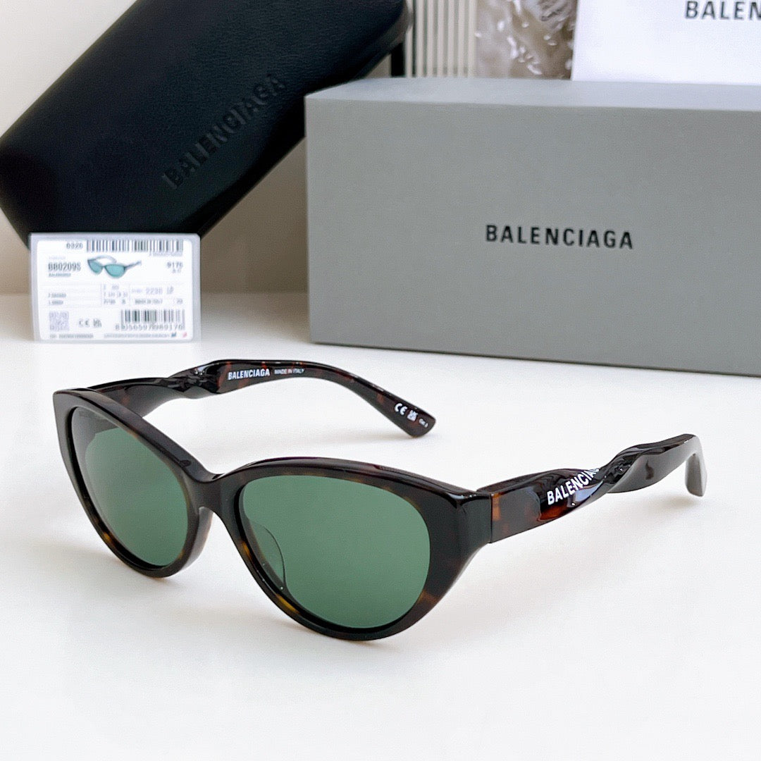 Inspired Balenciaga BB0209SA – Tortoise Cat-Eye Sunglasses (1:1 Mirror Quality)