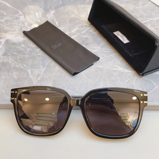 Inspired Dior Signature S7F – Oversized Square Sunglasses (1:1 Mirror Quality)- black