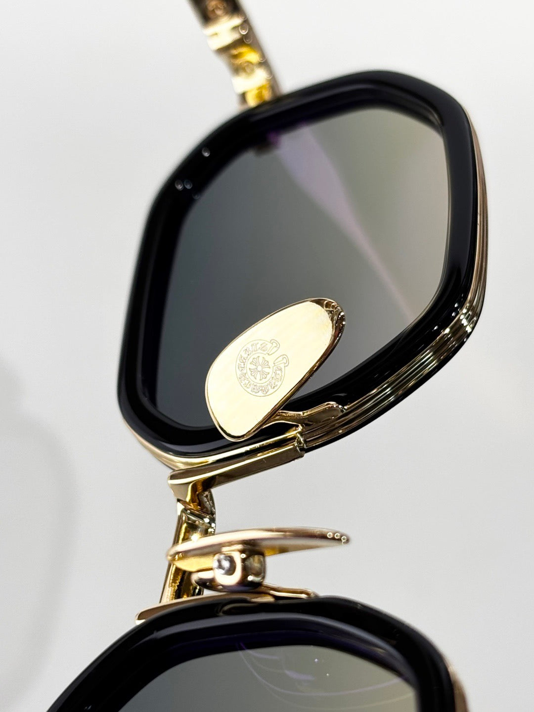 Inspired Chrome Hearts STYLIDA – Octagonal Metal Sunglasses with Zeiss Lenses (1:1 Mirror Quality)