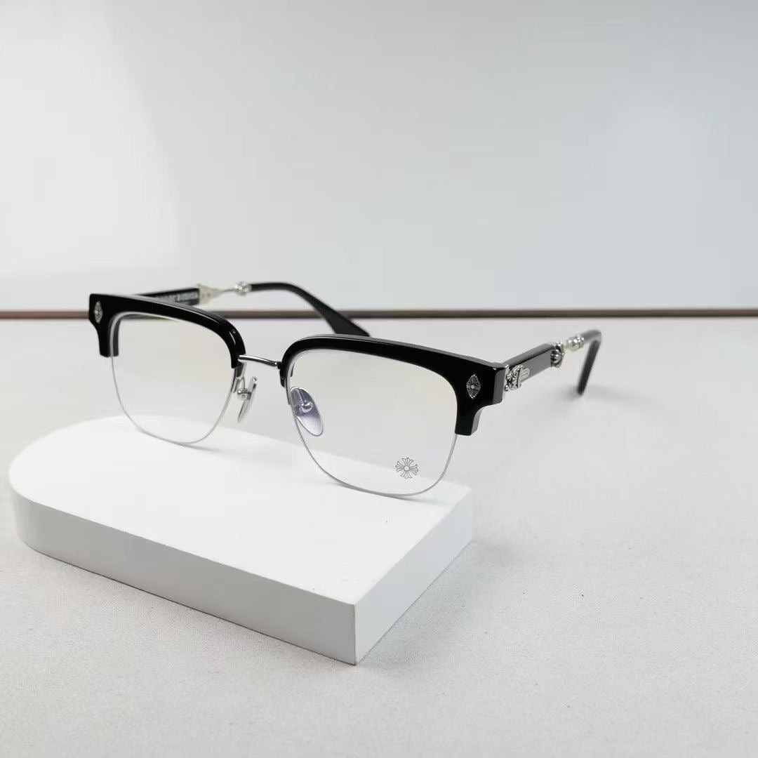 Inspired Chrome Hearts EVAGILIST – 925 Silver Browline Eyeglasses (1:1 Mirror Quality)