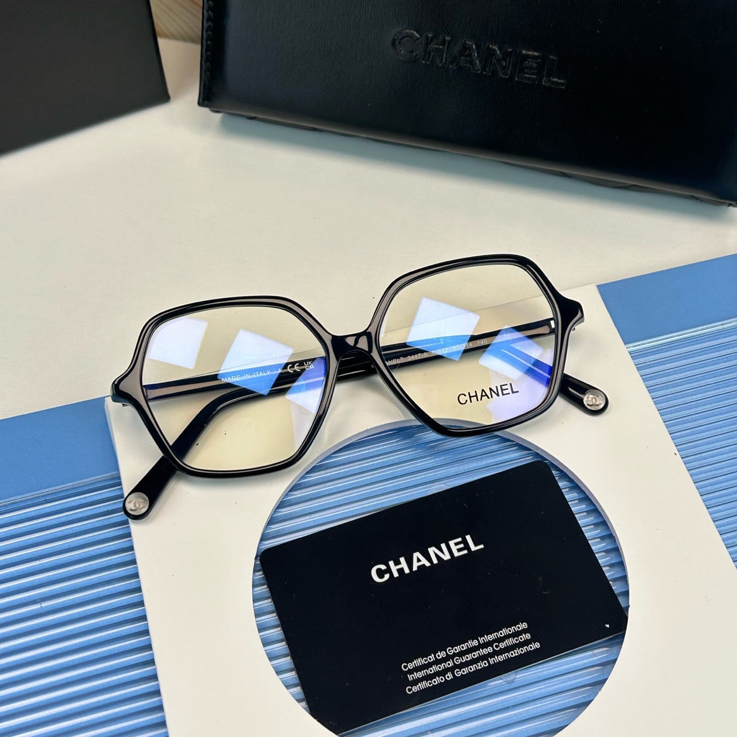 Inspired Chanel 3447 – Geometric Oversized Eyeglasses (1:1 Mirror Quality)
