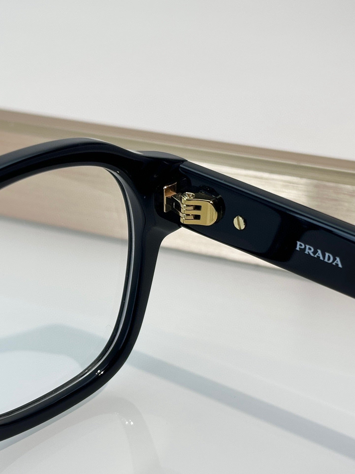 Prada SPR A16SF - Inspire designer Eyeglasses – Black Acetate Frame(1:1 Mirror Quality)