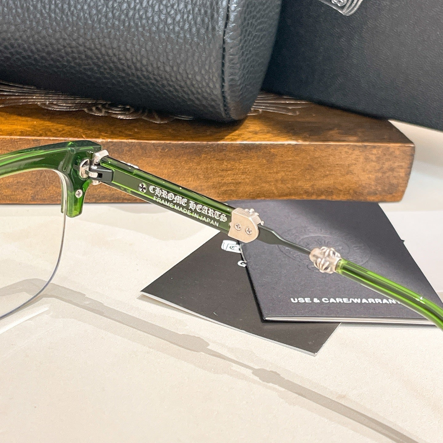 Inspired Chrome Hearts EVAGILIST – 925 Silver Browline Eyeglasses (1:1 Mirror Quality)