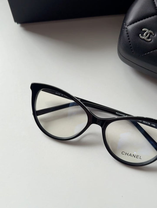 Inspired Chanel 3393 – Oversized Cat-Eye Eyeglasses (1:1 Mirror Quality)