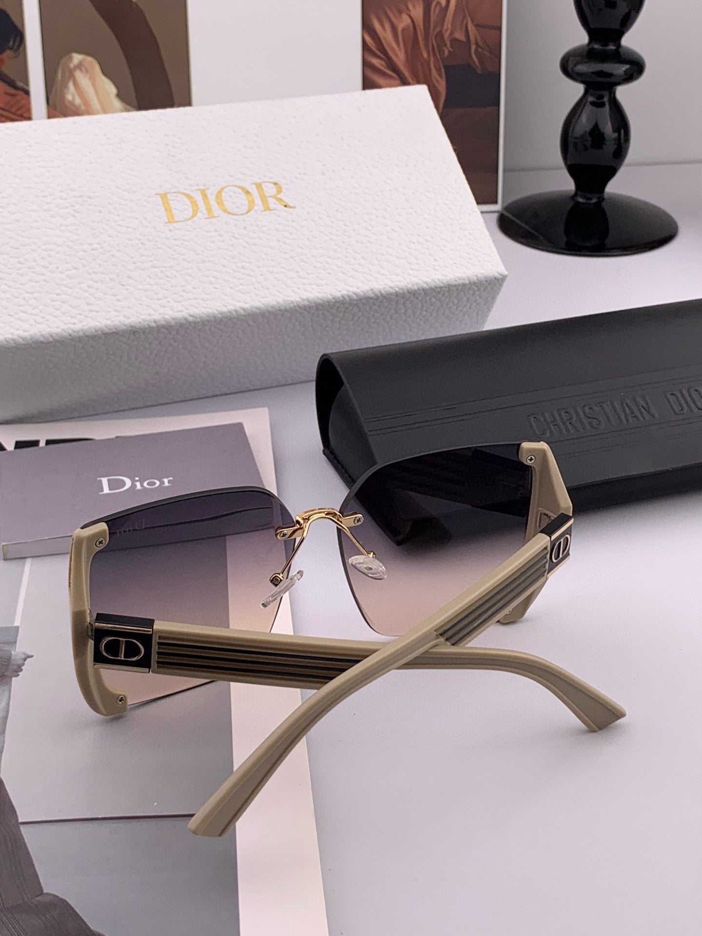 Inspired Dior CD2220 – Oversized Square Gradient Sunglasses (1:1 Mirror Quality)