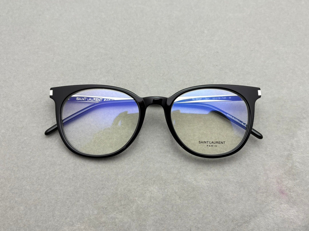 Inspired Saint Laurent SL683/F – Rounded Unisex Acetate Eyeglasses (1:1 Mirror Quality)