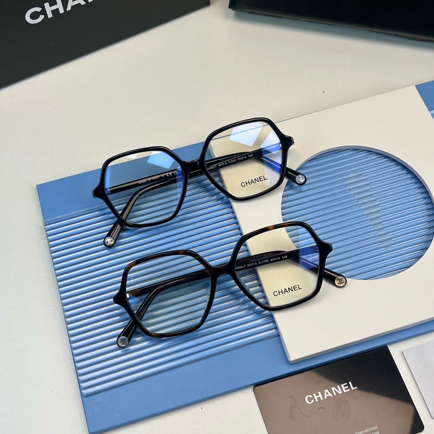 Inspired Chanel 3447 – Geometric Oversized Eyeglasses (1:1 Mirror Quality)