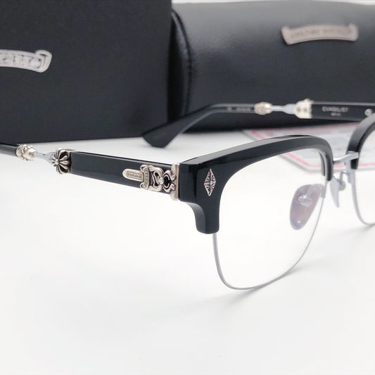 Inspired Chrome Hearts EVAGILIST – 925 Silver Browline Eyeglasses (1:1 Mirror Quality)