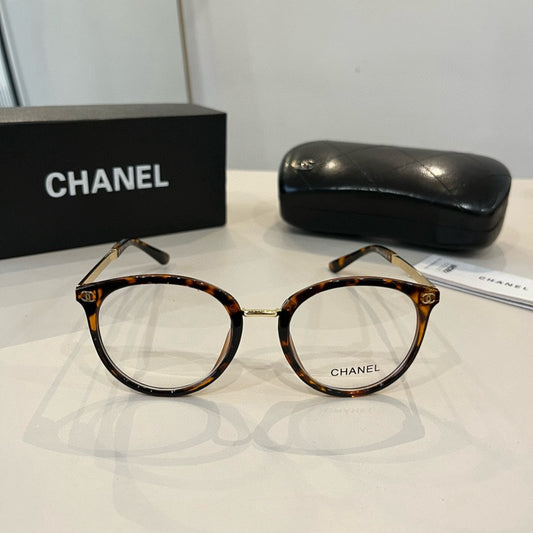 Inspired Chanel 3388 – Round Optical Eyeglasses with Signature Striped Temples (1:1 Mirror Quality)