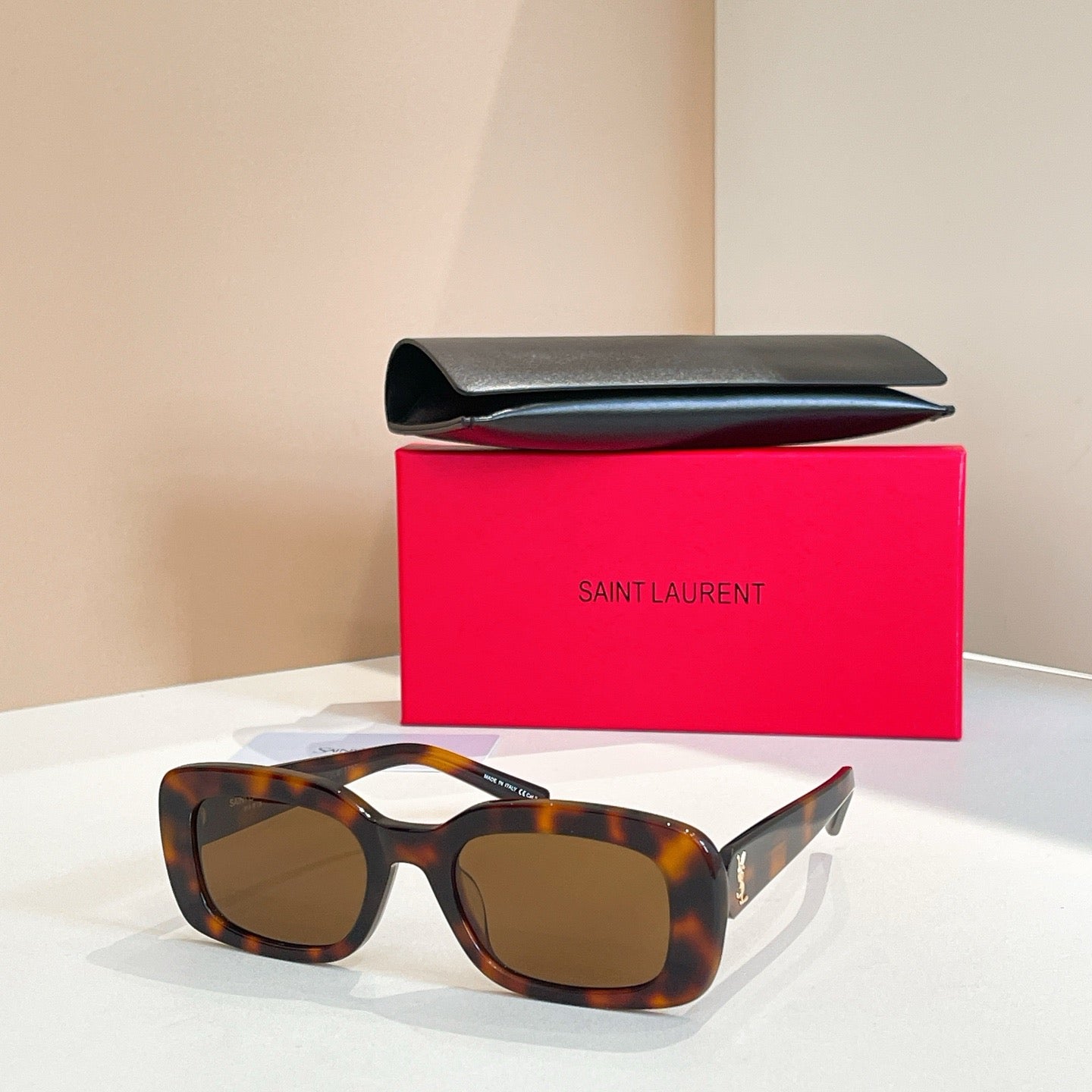 Inspired Saint Laurent SL M130/F – Rectangular Acetate Sunglasses (1:1 Mirror Quality)