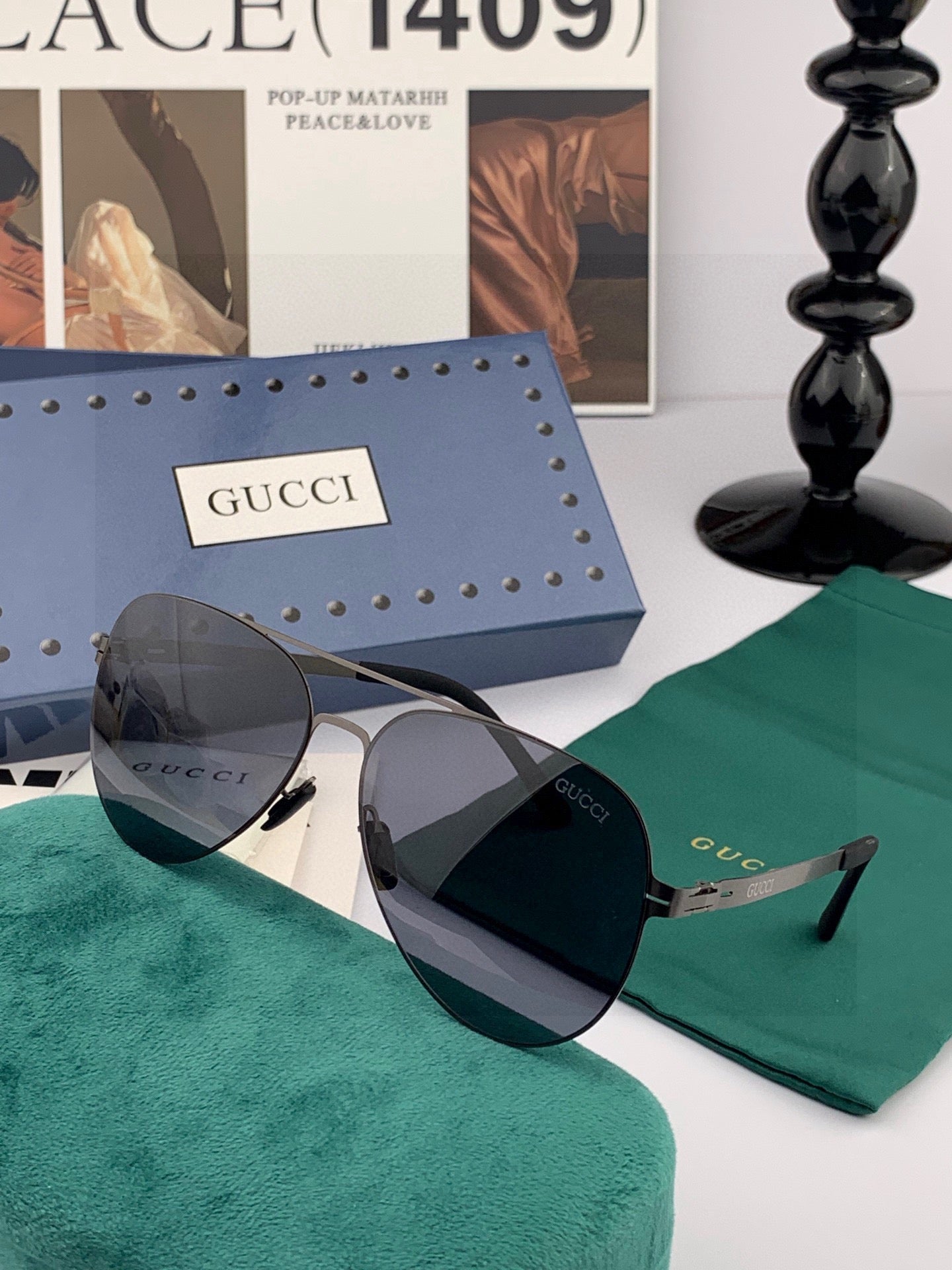 Gucci G1732 Unisex Rimless Gradient Sunglasses (Inspired, 1:1 Mirror Quality)
