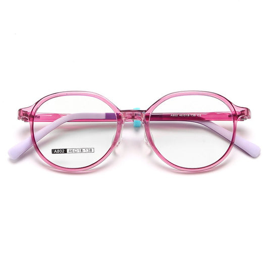 Kids Round Optical Glasses – Model A802 (Ages 7–12)