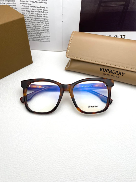 Inspired Burberry BE2363F – Classic Square Optical Eyeglasses (1:1 Mirror Quality)- Brown tortoiseshell