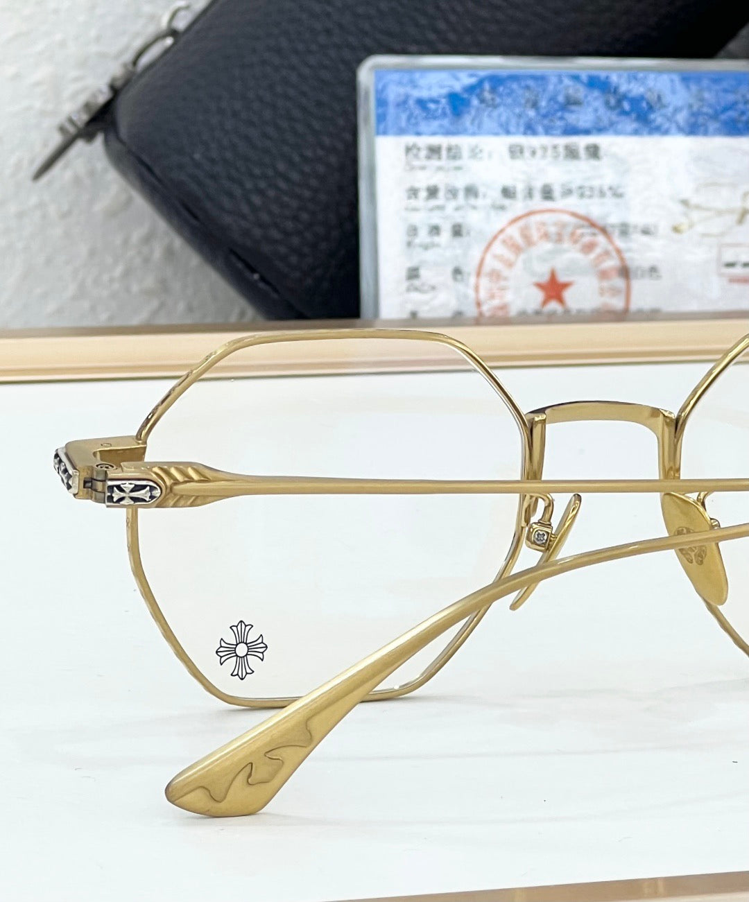 Inspired Chrome Hearts IRON MAN – Octagonal Pure Silver Optical Glasses (1:1 Mirror Quality)