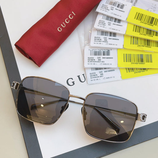 GG1937S Gucci Inspired Oversized Sunglasses – Square Metal Frame