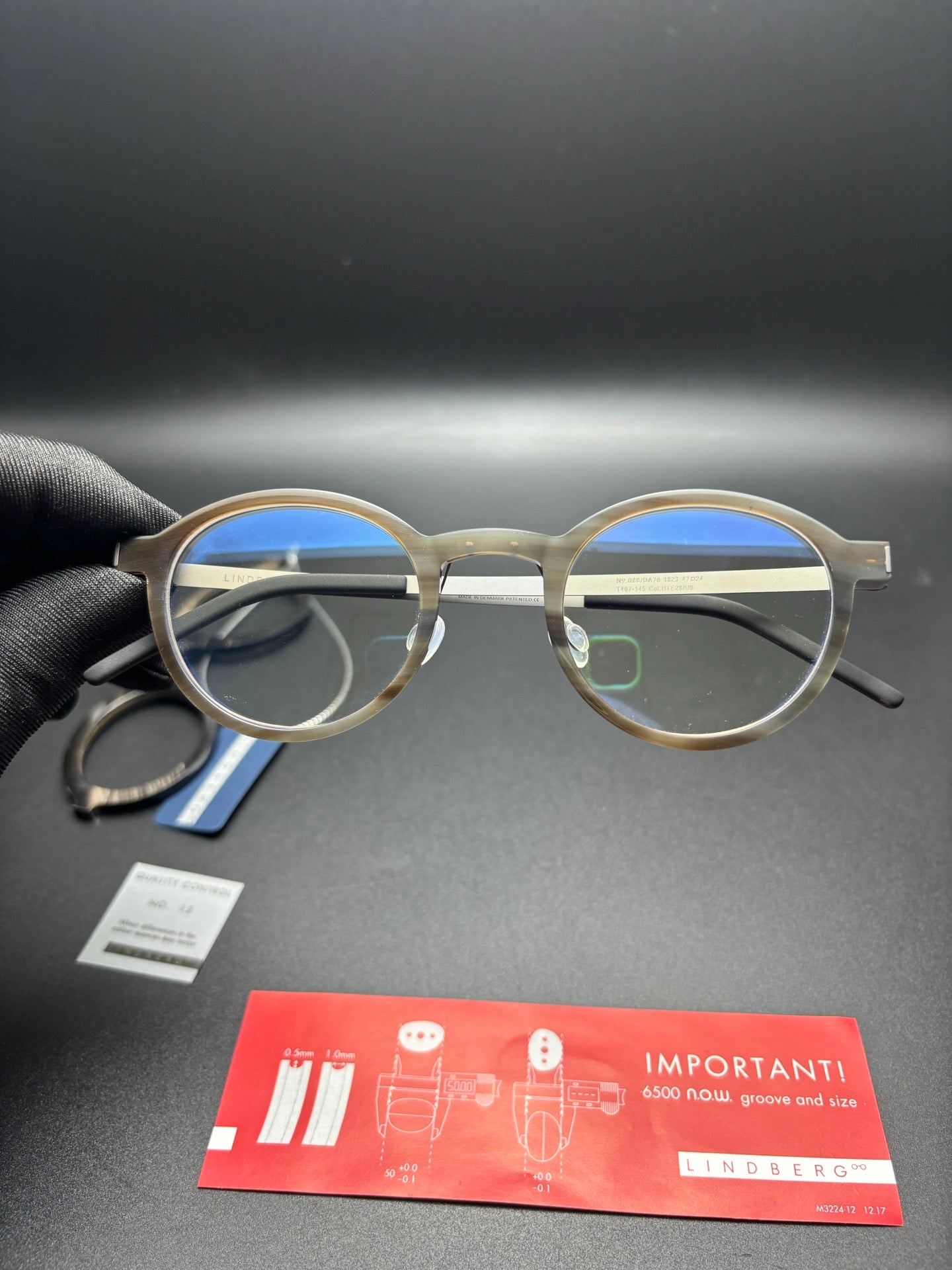 Inspired Lindberg 1823 Horn Unique – Buffalo Titanium Eyeglasses (1:1 Mirror Quality)