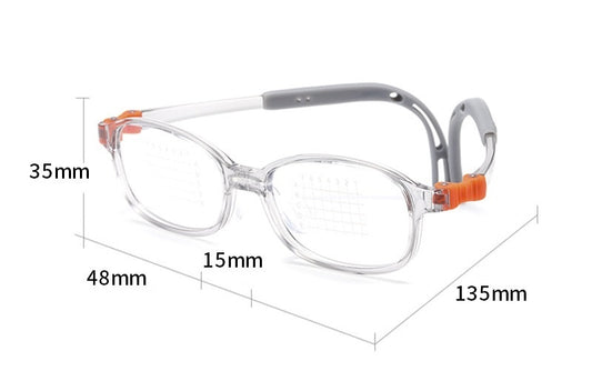 Kids Ultra-Flexible Silicone Glasses – Lightweight Myopia Frame (Model T115)
