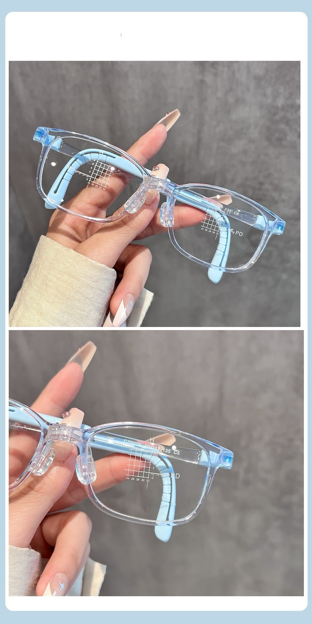 Kids Lightweight TR Optical Glasses Frame – Model CZ6006ET