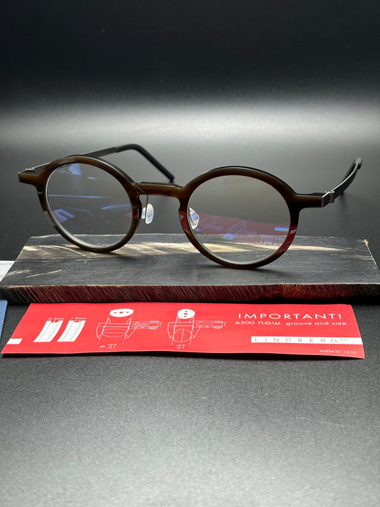 Inspired Lindberg 1855 Horn Limited – Round Buffalo Horn Eyeglasses (1:1 Mirror Quality)