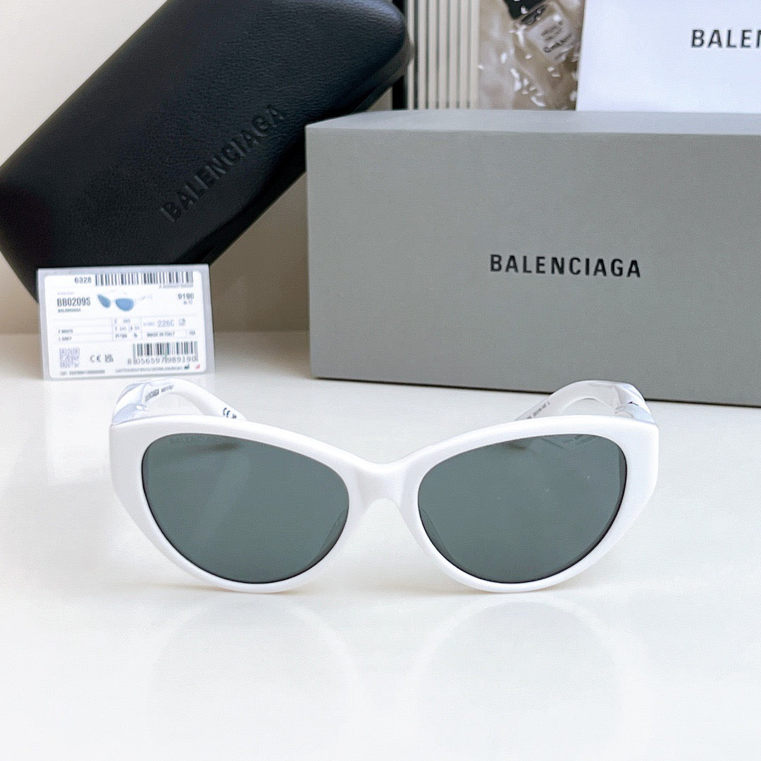 Inspired Balenciaga BB0209SA – Oval Cat-Eye Sunglasses (1:1 Mirror Quality)