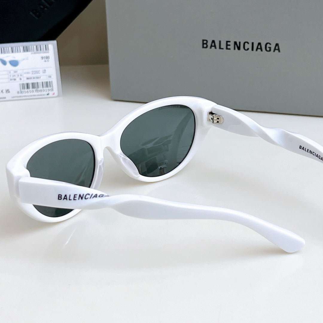 Inspired Balenciaga BB0209SA – Oval Cat-Eye Sunglasses (1:1 Mirror Quality)