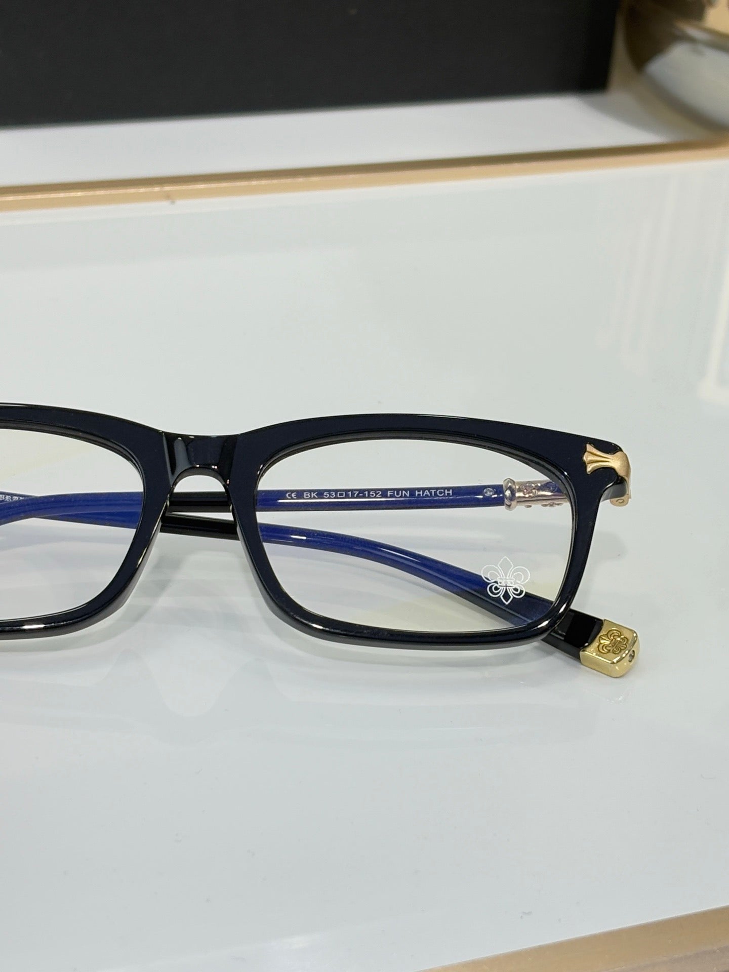 Chrome Hearts FUN HATCH – Classic Rectangular Optical Eyeglasses (1:1 Mirror Quality)