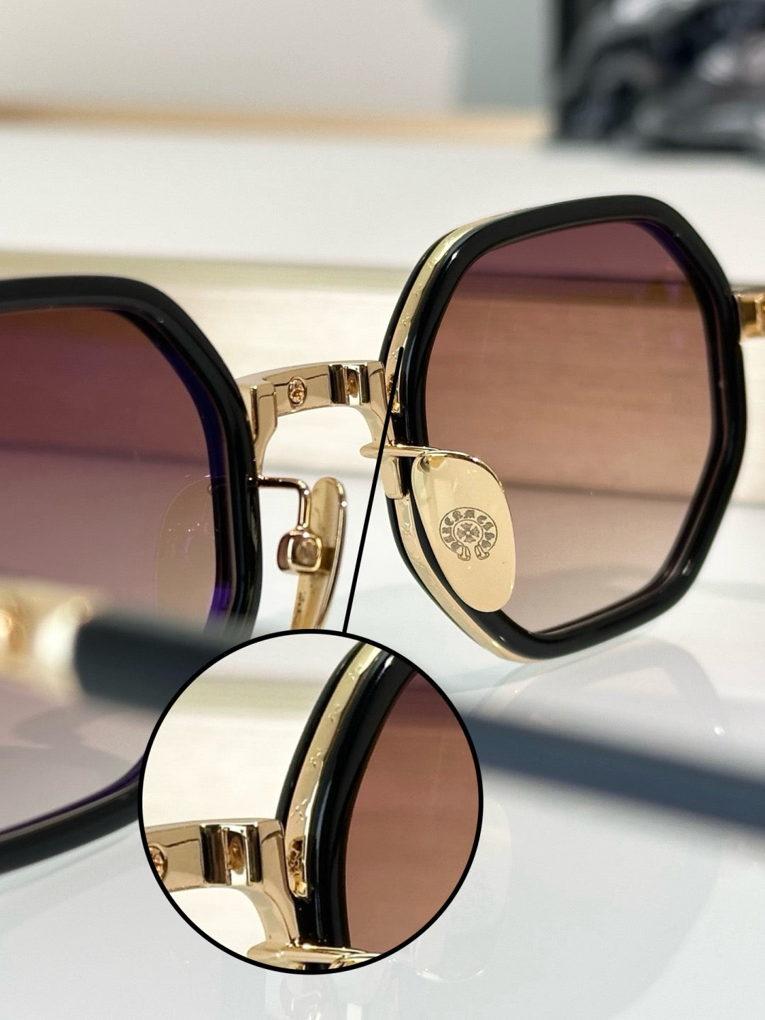 Inspired Chrome Hearts TATTERS Sunglasses – Geometric Frame (1:1 Mirror Quality)