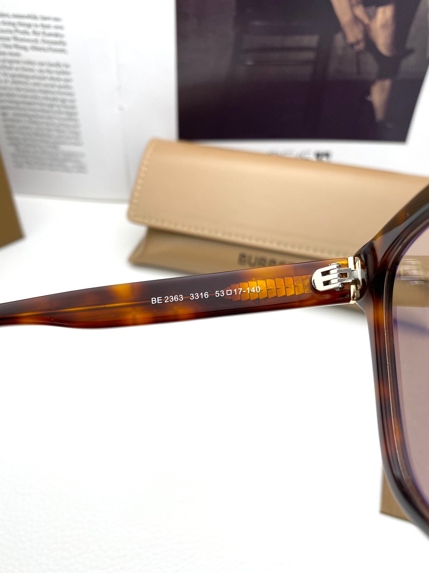 Inspired Burberry BE2363F – Classic Square Optical Eyeglasses (1:1 Mirror Quality)- Brown tortoiseshell