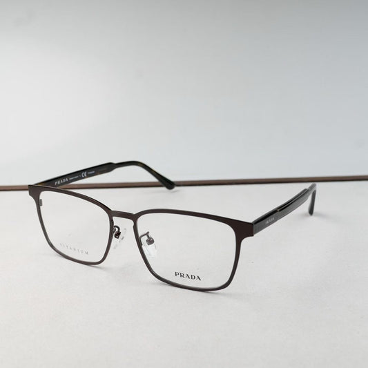 Inspired PRADA VPR61T-D – Titanium Rectangular Eyeglasses (1:1 Mirror Quality)