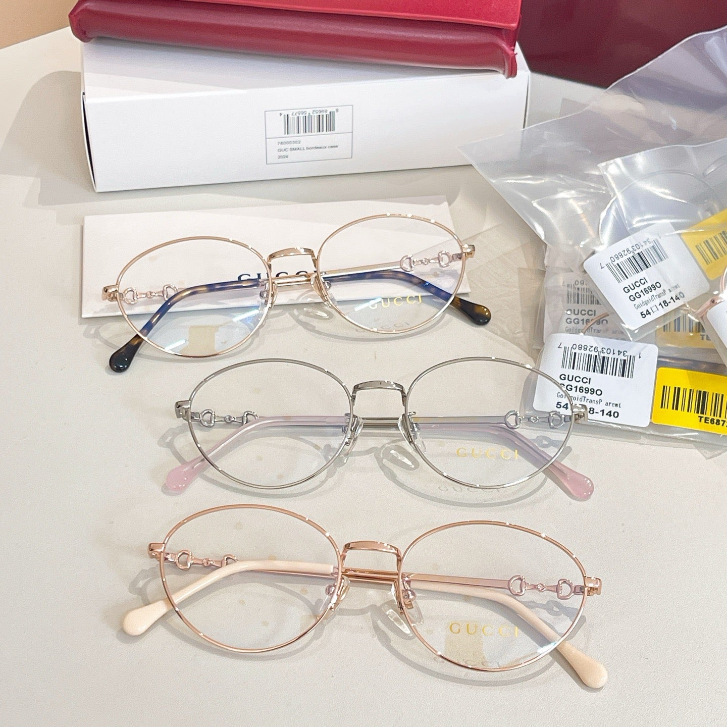 GG1699O Gucci Inspired Optical Glasses – Round Metal Frame