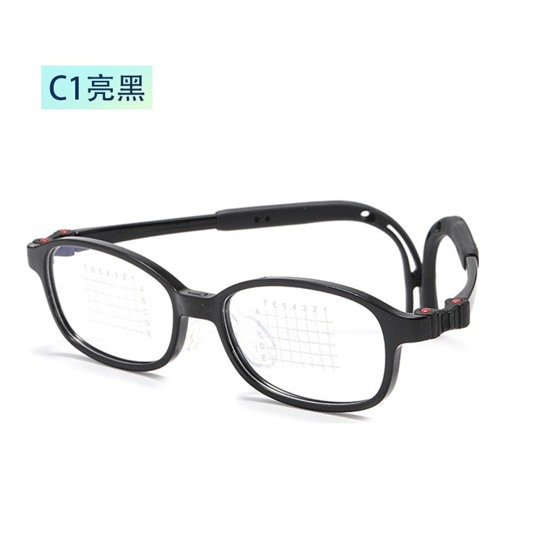 Kids Ultra-Flexible Silicone Glasses – Lightweight Myopia Frame (Model T115)