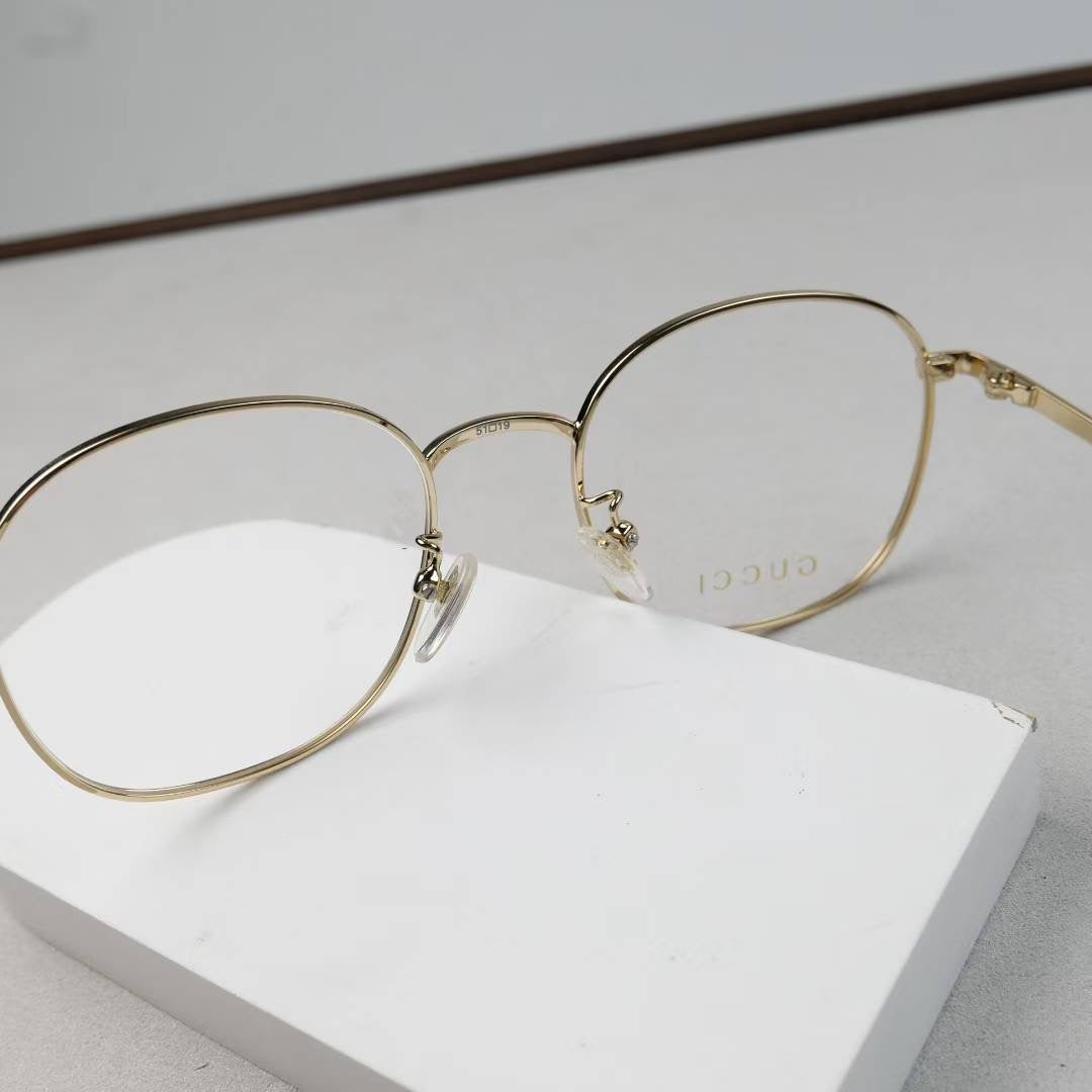 GG1469OA Inspired Square Metal Optical Glasses – Lightweight Aviator Style