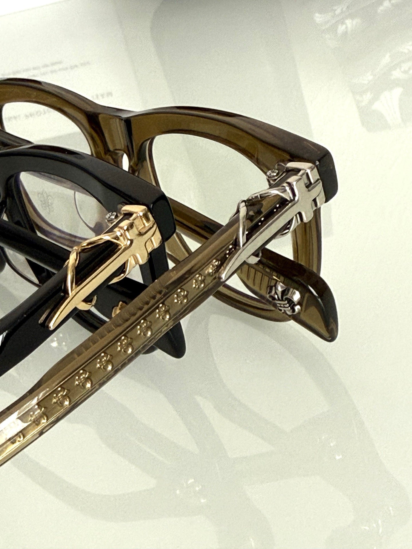 Inspired Chrome Hearts CH8251 – Handcrafted Acetate Square Optical Eyeglasses (1:1 Mirror Quality)