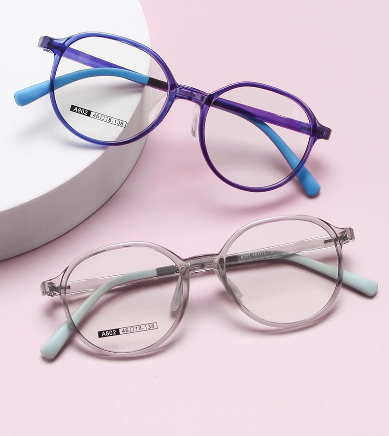 Kids Round Optical Glasses – Model A802 (Ages 7–12)