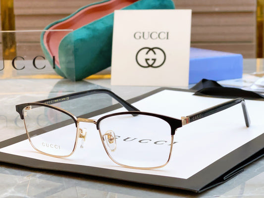 Gucci Inspired GG1475OJ Optical Glasses – Rectangular Metal Frame