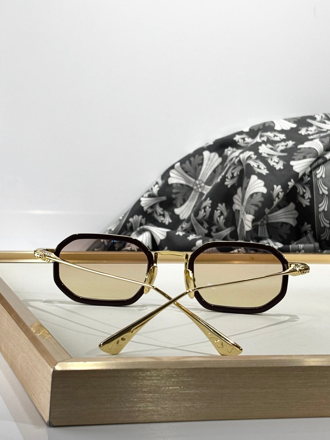 Inspired Chrome Hearts STYLIDA – Octagonal Metal Sunglasses with Zeiss Lenses (1:1 Mirror Quality)