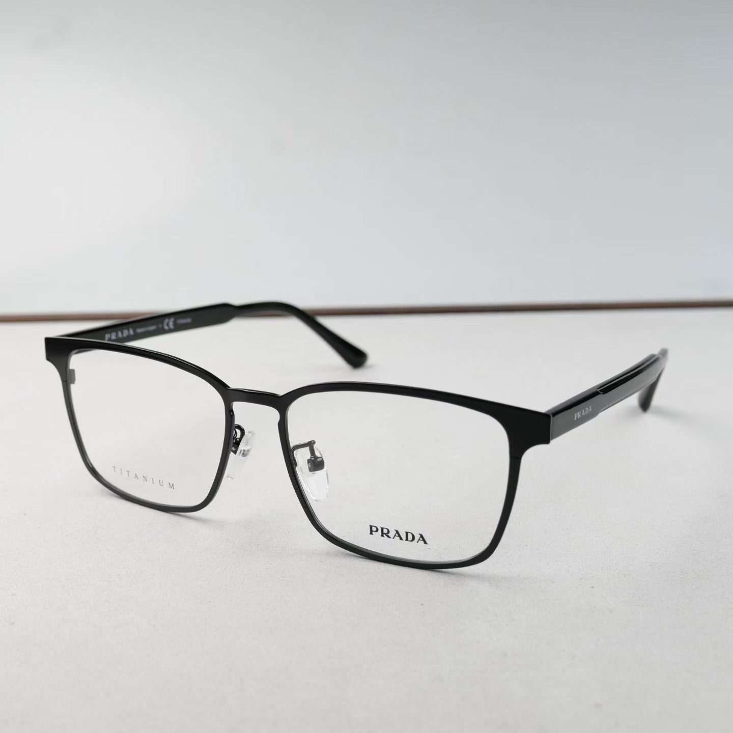 Inspired PRADA VPR61T-D – Titanium Rectangular Eyeglasses (1:1 Mirror Quality)