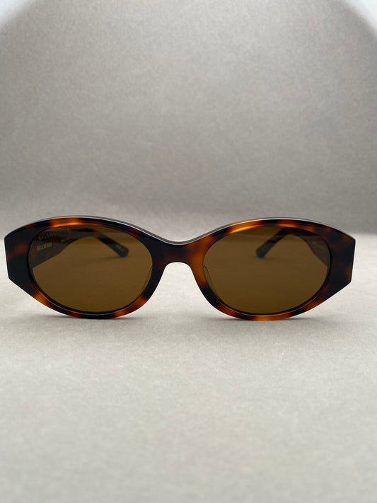 Inspired Balenciaga BB0369S – Retro Oval Sunglasses (1:1 Mirror Quality)- Tortoise
