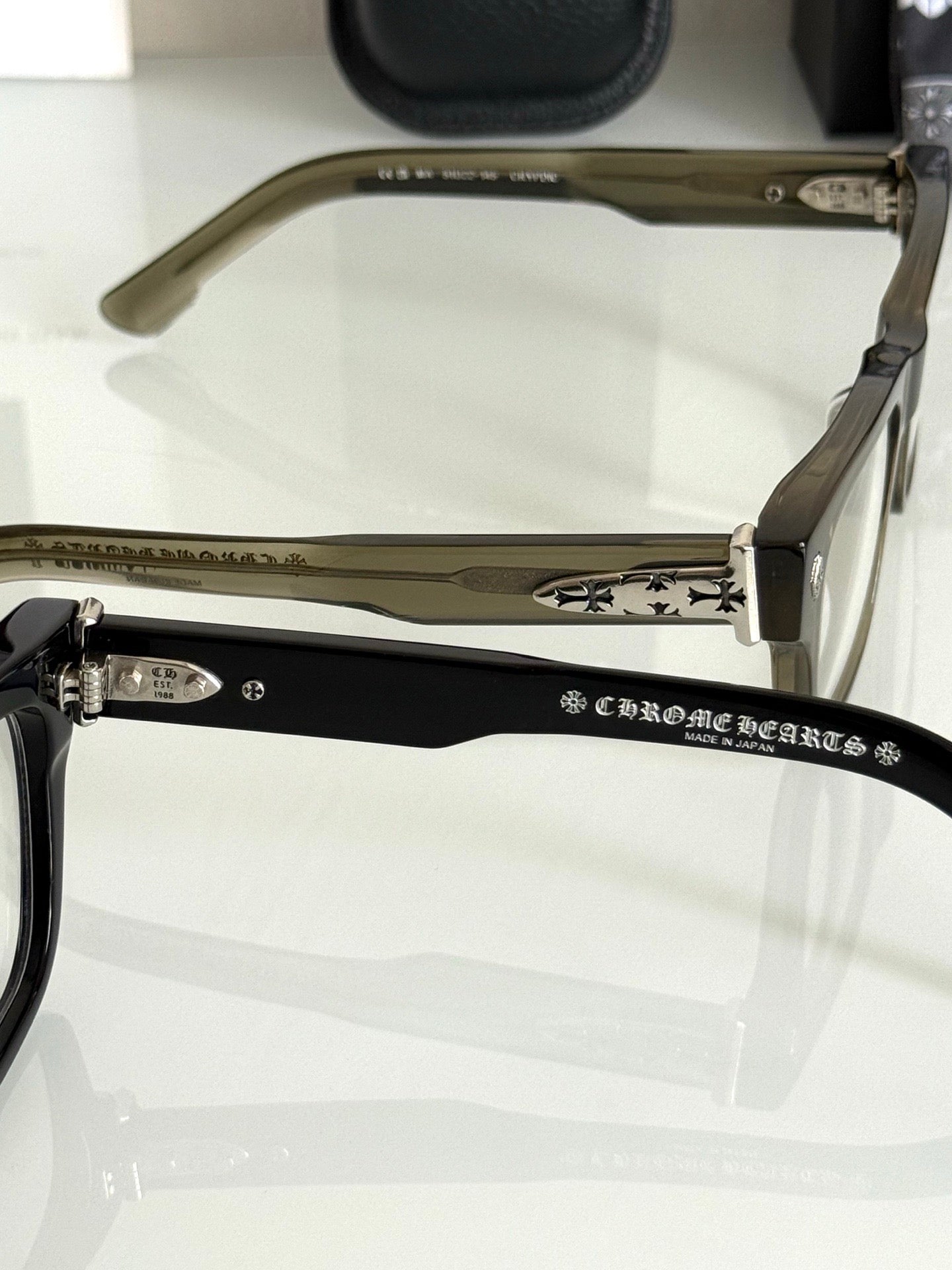 Inspired Chrome Hearts CRYPDIC – Classic Rectangular Eyeglasses (1:1 Mirror Quality)