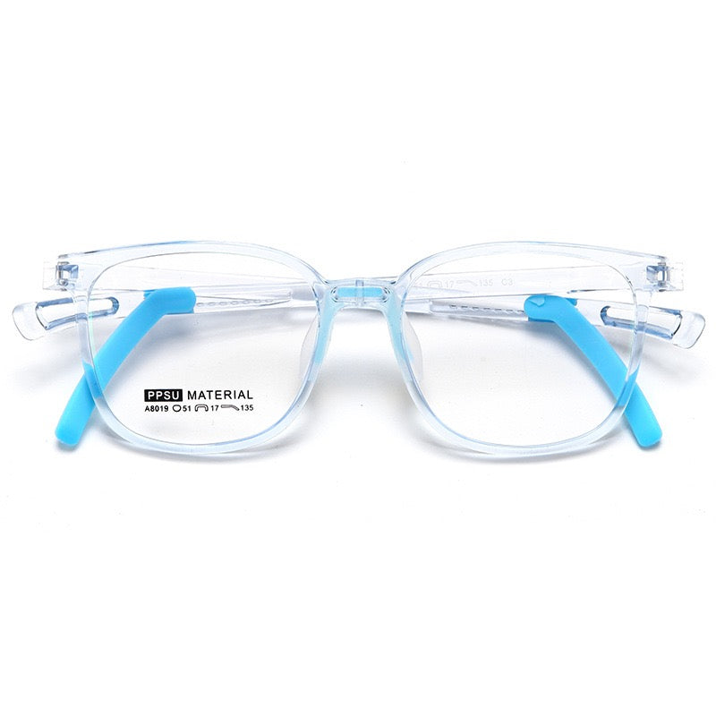 Kids Ultra-Light Eyeglass Frame – Model A8019 (Ages 7–12)