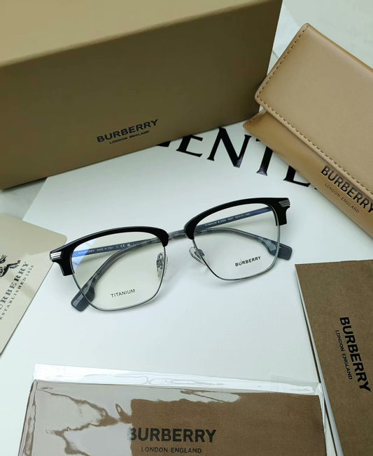 Inspired Burberry B2359 – Semi-Rimless Titanium Optical Eyeglasses (1:1 Mirror Quality)