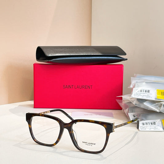Inspired Saint Laurent SL M480-A/F – Refined Square Optical Eyeglasses (1:1 Mirror Quality)- Brown Tortoise