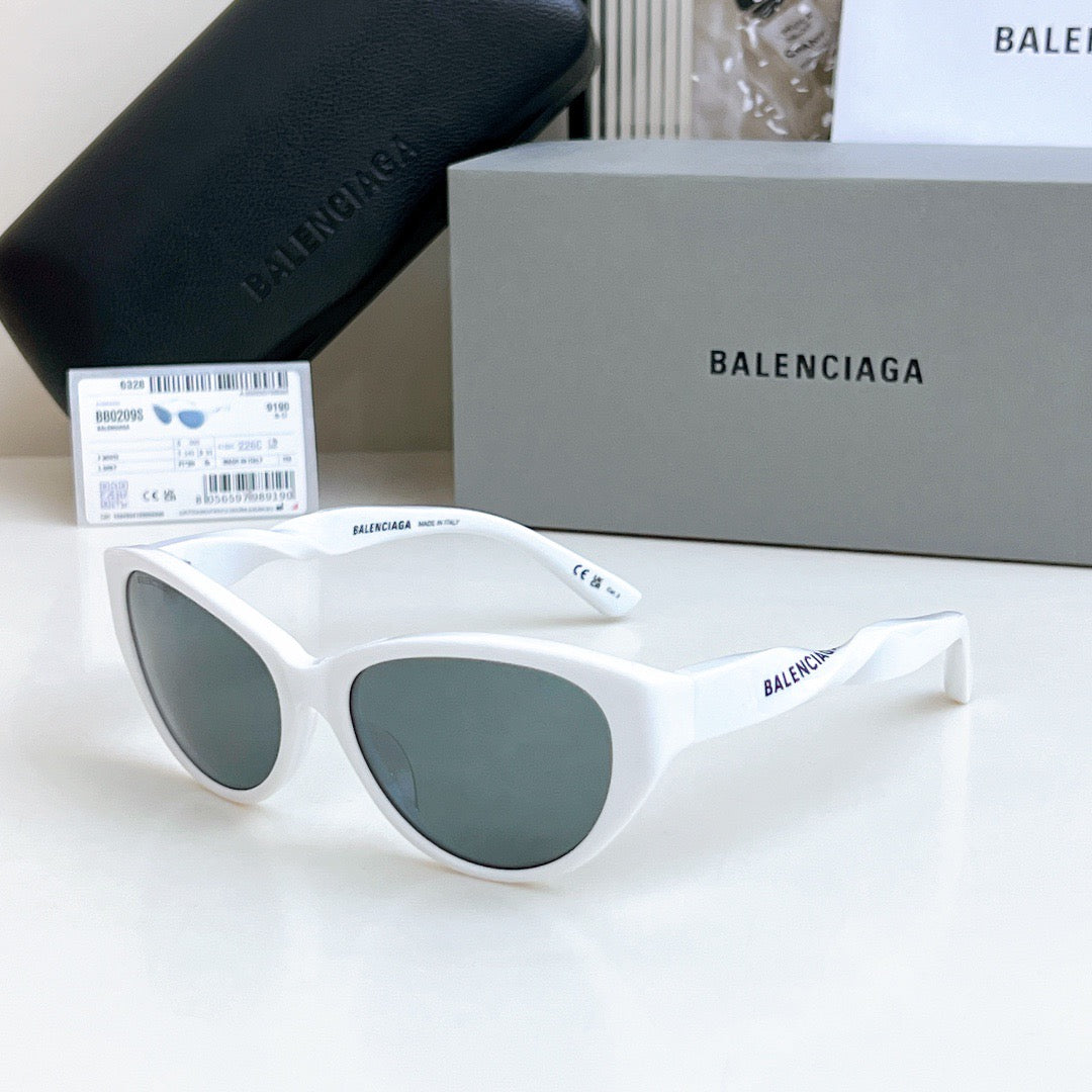 Inspired Balenciaga BB0209SA – Oval Cat-Eye Sunglasses (1:1 Mirror Quality)