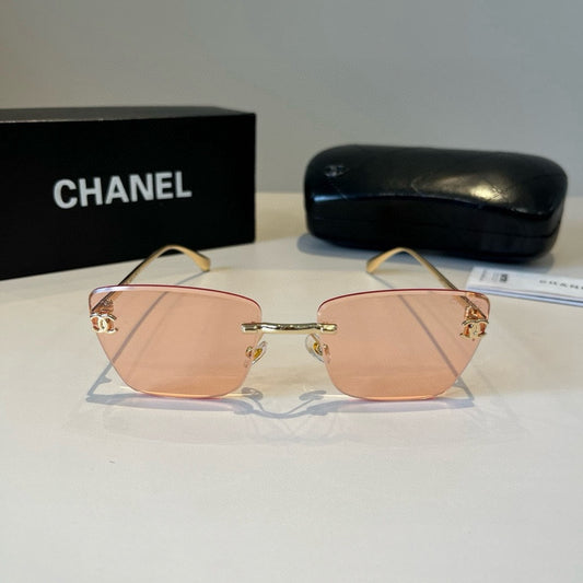 Inspired Chanel 6B073 – Rimless Square Sunglasses (1:1 Mirror Quality)