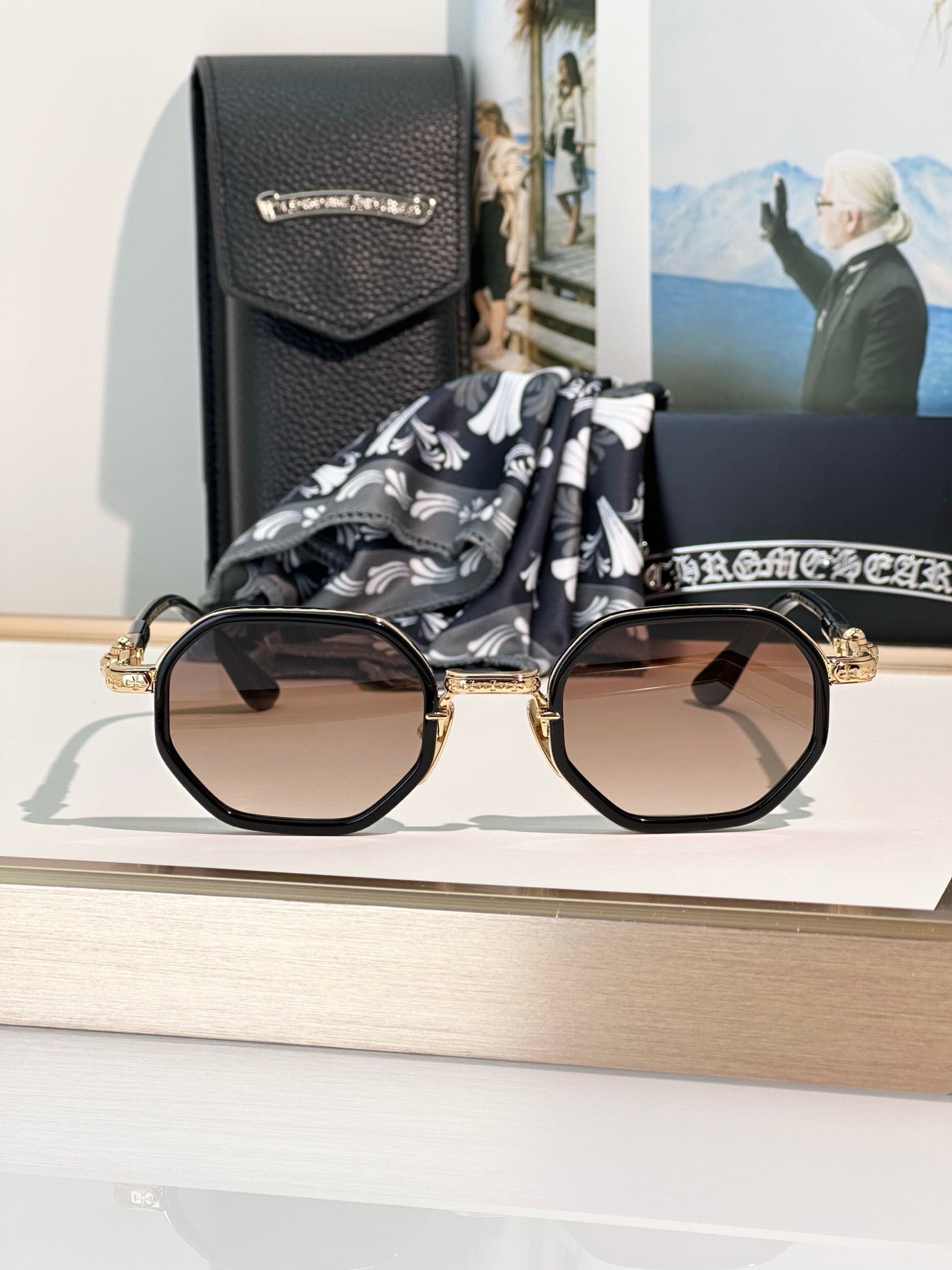 Inspired Chrome Hearts TATTERS Sunglasses – Geometric Frame (1:1 Mirror Quality)