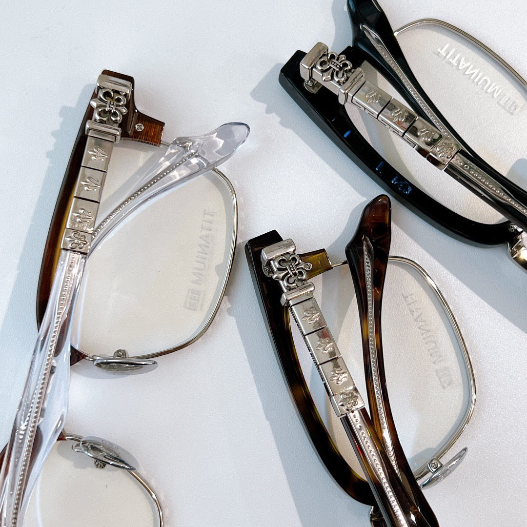 Inspired Chrome Hearts CH8316 Optical Glasses – Classic Rectangle Frame (1:1 Mirror Quality)