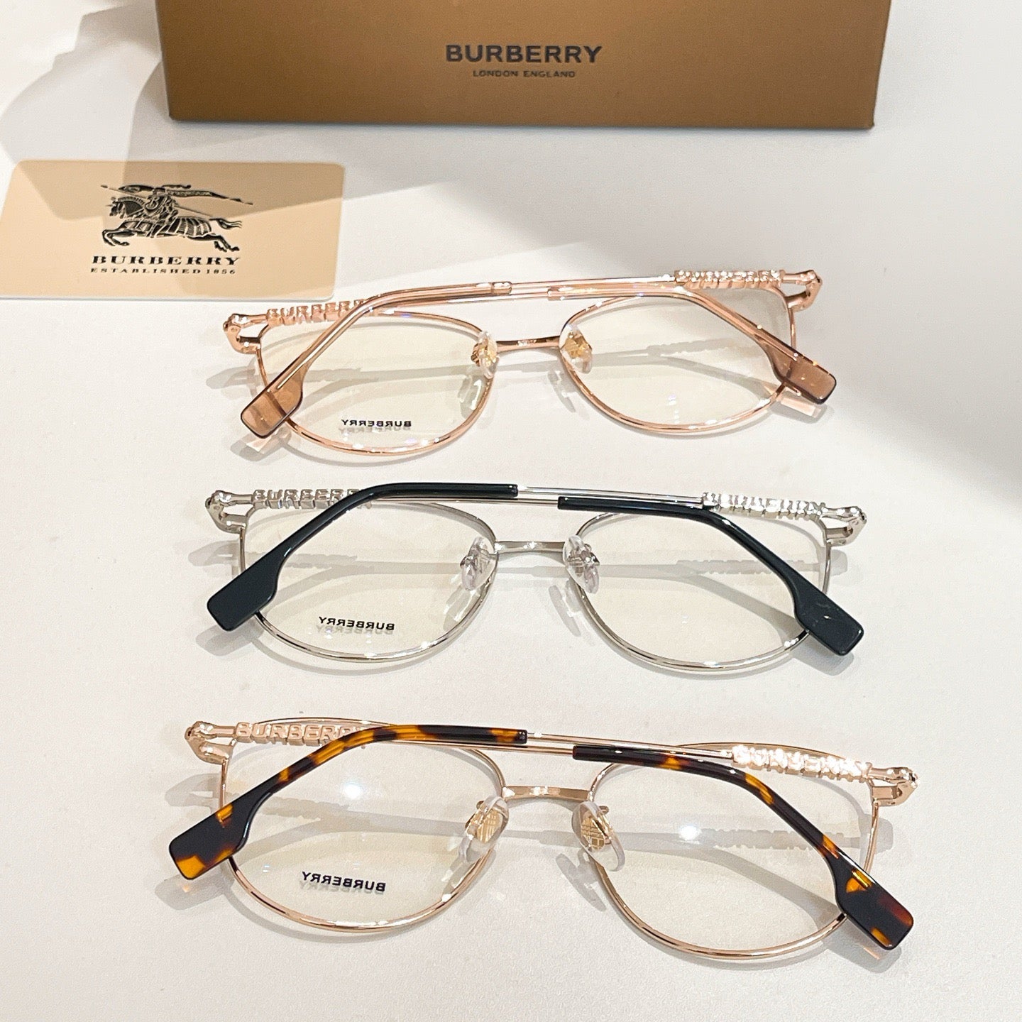 Inspired Burberry BE1376 – Oversized Square Optical Eyeglasses (1:1 Mirror Quality)