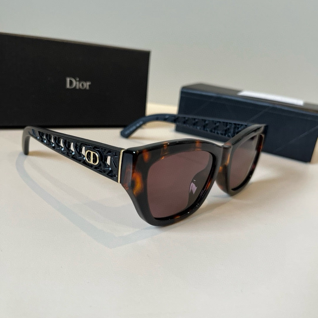 Inspired Dior 8132 – Lattice Temple Cat-eye Sunglasses (1:1 Mirror Quality)
