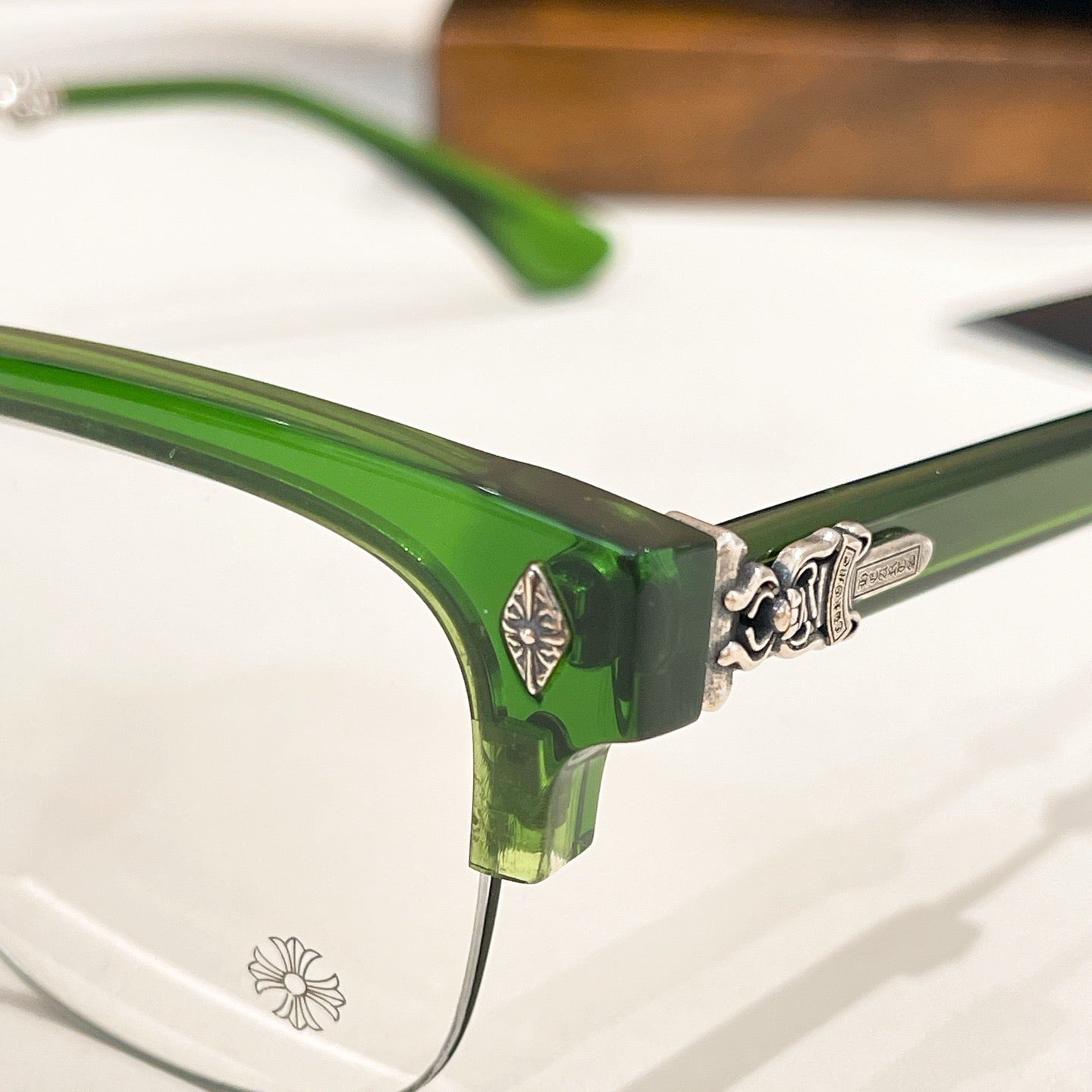 Inspired Chrome Hearts EVAGILIST – 925 Silver Browline Eyeglasses (1:1 Mirror Quality)